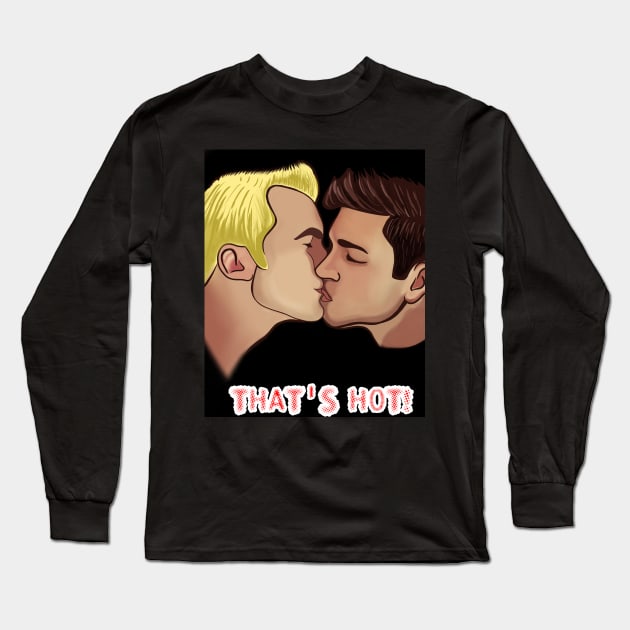 PRIDE GAY KISS ,THAT'S HOT Long Sleeve T-Shirt by Art by Eric William.s